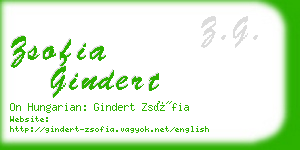 zsofia gindert business card